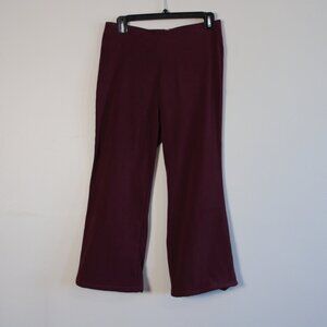 Vintage Handmade Mid-Rise Burgundy Trousers 27"